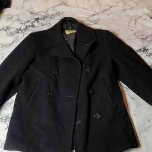 Navy pea coat